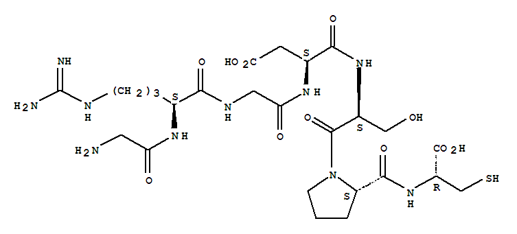 Structure of H-GLY-ARG-GLY-ASP-SER-PRO-CYS-OH