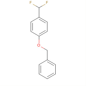 Structure of Benzene, 1-(difluoromethyl)-4-(phenylmethoxy)-