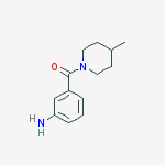 Structure of (3-AMINOPHENYL)(4-METHYL-1-PIPERIDINYL)METHANONE