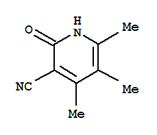 2-HYDROXY-4,5,6-TRIMETHYLNICOTINONITRILE结构式
