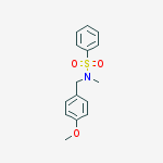 Structure of N-(4-METHOXYBENZYL)-N-METHYLBENZENESULFONAMIDE