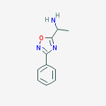 Structure of 1-(3-PHENYL-1,2,4-OXADIAZOL-5-YL)ETHANAMINE 95%