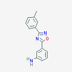 Structure of 3-[3-(3-methylphenyl)-1,2,4-oxadiazol-5-yl]aniline