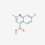 Structure of 7-FLUORO-2-METHYLQUINOLINE-4-CARBOXYLIC ACID