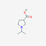 Structure of 1-ISOPROPYLPYRROLIDINE-3-CARBOXYLIC ACID 95%