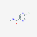 Structure of 5-chloro-N,N-dimethyl-pyrazine-2-carboxamide
