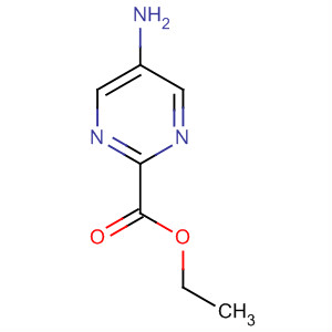 2-Pyrimidinecarboxylic acid, 5-amino-, ethyl ester结构式