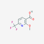 2-methoxy-6-(trifluoromethyl)nicotinic acid结构式