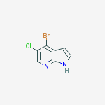 Structure of 1h-Pyrrolo[2,3-B]pyridine, 4-Bromo-5-Chloro-