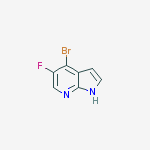 Structure of 4-Bromo-5-fluoro-1H-pyrrolo[2,3-b]pyridine