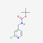 2-Methyl-2-propanyl [(2-chloro-4-pyridinyl)methyl]carbamate结构式