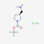Structure of (S)-1-Boc-3-Aminomethylpyrrolidine-HCl