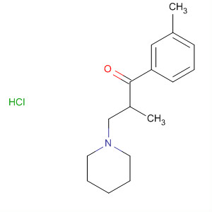 1-Propanone, 2-methyl-1-(3-methylphenyl)-3-(1-piperidinyl)-,hydrochloride结构式
