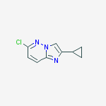 6-chloro-2-cyclopropylimidazo[1,2-b]pyridazine结构式