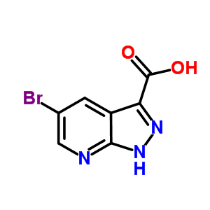 Structure of 5-BROMO-1H-PYRAZOLO[3,4-B]PYRIDINE-3-CARBOXYLIC ACID