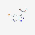 Structure of 5-bromo-1-methylpyrazolo[3,4-b]pyridine-3-carboxylic Acid