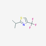 Structure of 2-(1-methylethyl)-4-(trifluoromethyl)-1,3-thiazole