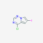 Structure of 4-Chloro-6-iodopyrrolo[2,1-f][1,2,4]triazine