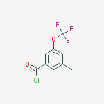 3-methyl-5-(trifluoromethoxy)benzoyl Chloride结构式