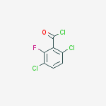 Structure of 3,6-dichloro-2-fluoro-benzoyl Chloride