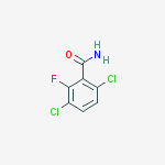 3,6-dichloro-2-fluoro-benzamide结构式