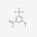 Structure of 3-methoxy-5-(trifluoromethyl)benzoyl Chloride