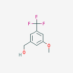 [3-methoxy-5-(trifluoromethyl)phenyl]methanol结构式