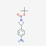 Structure of tert-Butyl 3-(4-aminophenyl)azetidine-1-carboxylate