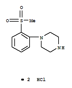 Structure of 1-(2-METHANESULFONYL-PHENYL)-PIPERAZINE DIHYDROCHLORIDE