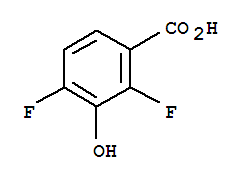 Structure of 2,4-DIFLURO-3-HYDROXYBENZOIC ACID