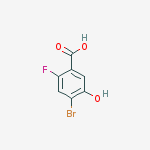 Structure of 4-BROMO-2-FLUORO-5-HYDROXYBENZOIC ACID