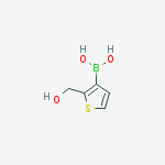 (2-(Hydroxymethyl)thiophen-3-yl)boronic acid结构式