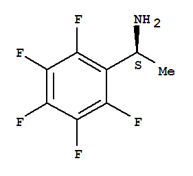 (AS)-2,3,4,5,6-五氟基-A-甲基苯甲胺结构式