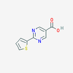 Structure of 2-Thien-2-ylpyrimidine-5-carboxylic acid 97%