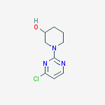 Structure of 1-(4-CHLORO-2-PYRIMIDINYL)-3-PIPERIDINOL