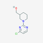Structure of [1-(4-chloropyrimidin-2-yl)piperidin-3-yl]methanol