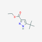 Structure of Ethyl 3-tert-butyl-1H-pyrazole-5-carboxylate