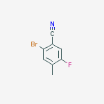 Structure of 2-bromo-5-fluoro-4-methyl-benzonitrile