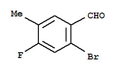 Structure of 2-BROMO-4-FLUORO-5-METHYL BENZALDEHYDE