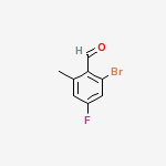 Structure of 2-Bromo-4-fluoro-6-methylbenzaldehyde