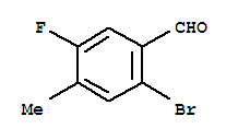 Structure of Benzaldehyde,2-bromo-5-fluoro-4-methyl-