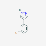Structure of 4-(3-Bromophenyl)-1H-pyrazole