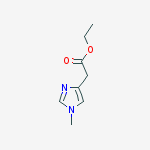 1-methyl-1H-Imidazole-4-acetic acid ethyl ester结构式