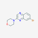 7-BROMO-2-(4-MORPHOLINYL)QUINOXALINE结构式