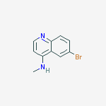 6-Bromo-N-methyl-4-quinolinamine结构式