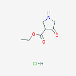 Structure of Ethyl 4-oxopyrrolidine-3-carboxylate hydrochloride