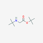 Structure of (tert-butylamino)acetic acid tert-butyl ester