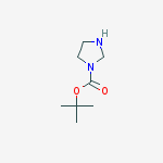 Structure of tert-butyl imidazolidine-1-carboxylate