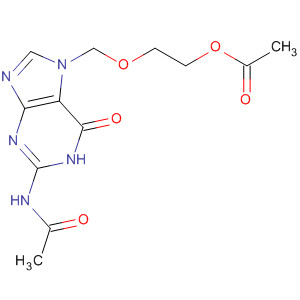 Acetamide,N-[7-[[2-(acetyloxy)ethoxy]methyl]-6,7-dihydro-6-oxo-1H-purin-2-yl]-结构式