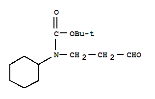 Structure of N-BOC-3-CYCLOHEXYLAMINO-PROPIONALDEHYDE